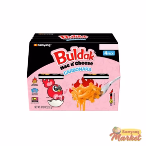 Samyang Buldak Mac and Cheese Carbonara 4-Cup Pack